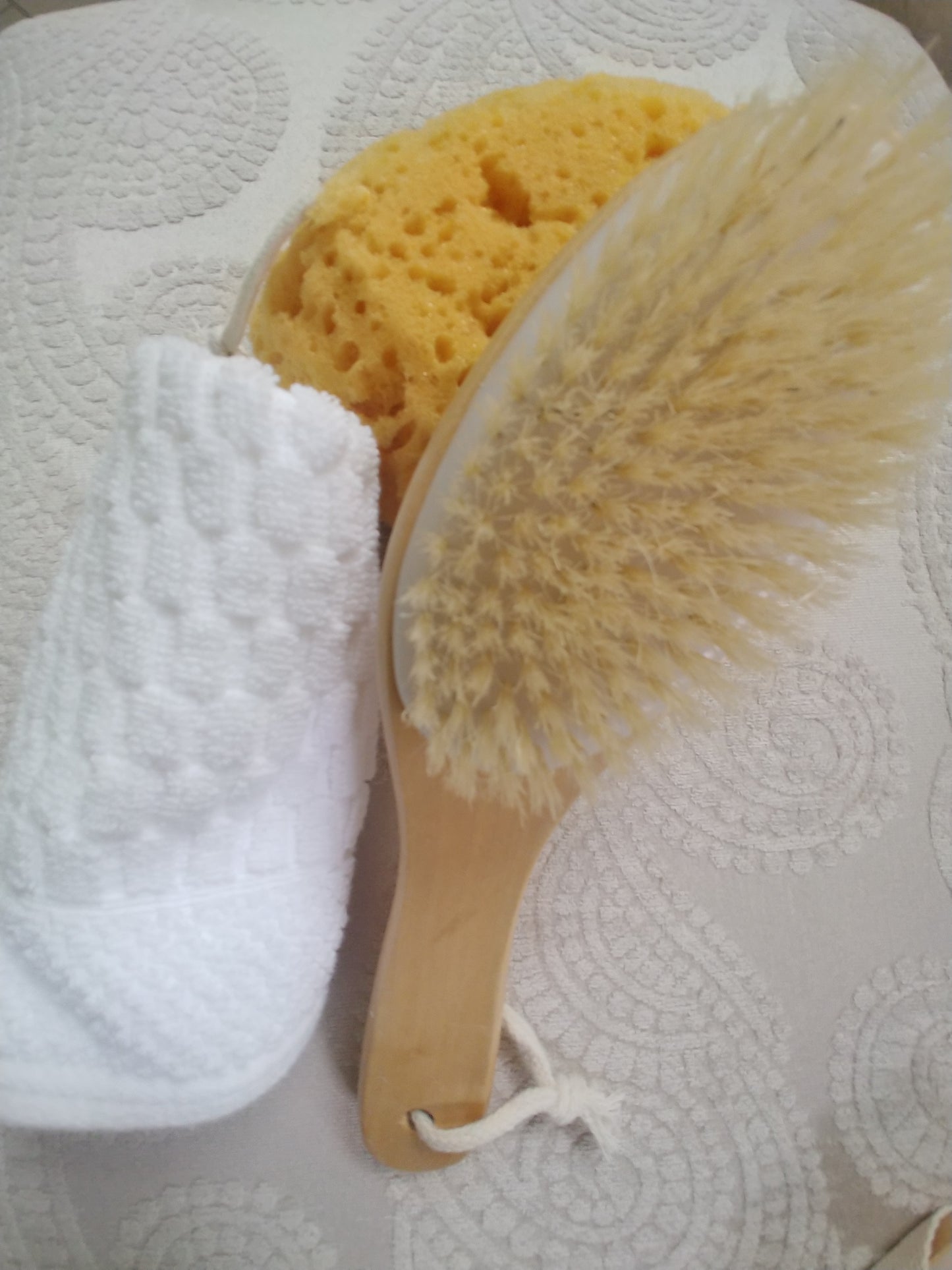 Natural Bristle Curved Body Dry/Wet Brush