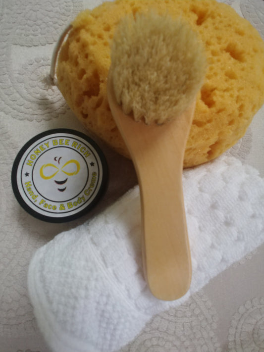 Natural Bristle Facial Dry/Wet Brush